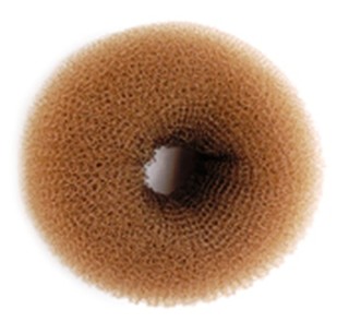 10cm Premium Synthetic Bun - Brown