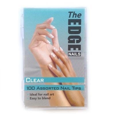 Nail Tips - Clear - 100 Assorted (Boxed)