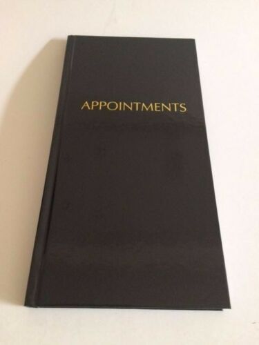 3 Column Appointment Book - Black Quirepale