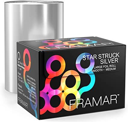 FRAMAR STAR STRUCK SILVER SMOOTH LARGE FOIL ROLL 1600FT