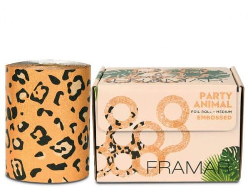 FRAMAR embossed foil roll, party animal 97m