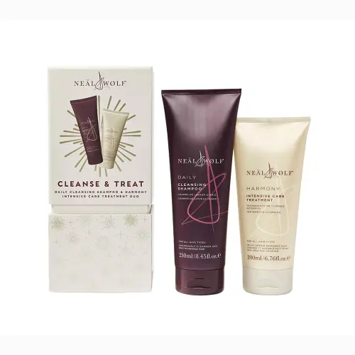 Neal & Wolf CLEANSE & TREAT Daily Cleansing Shampoo & Harmony Treatment Gif