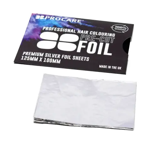 Procare Silver Foil Strips - 125mm x 100mm 100pc