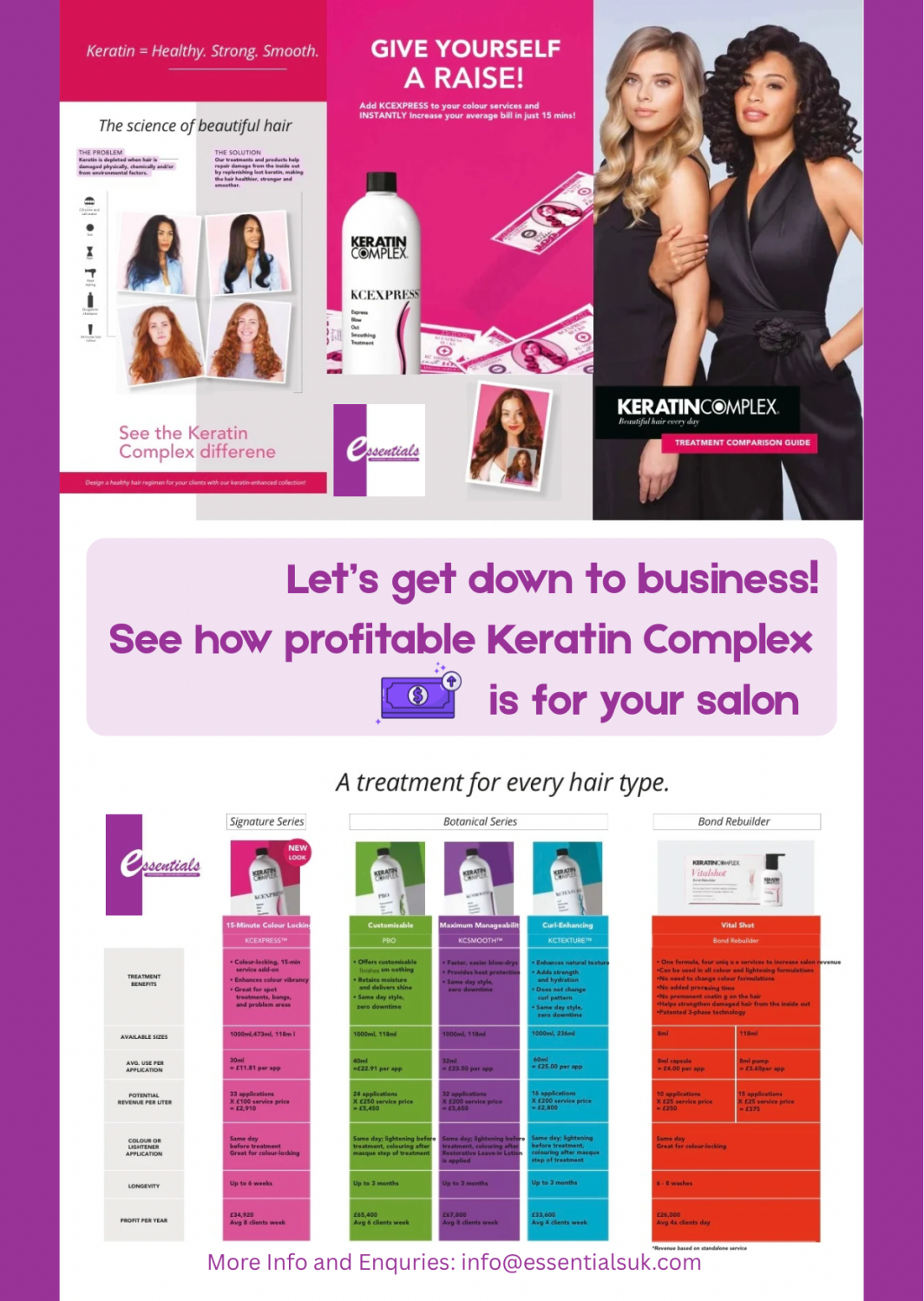 More Info and Enquries info@essentialsuk.com