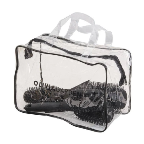 Olivia Garden Expert Blowout Shine Brush Set in Black