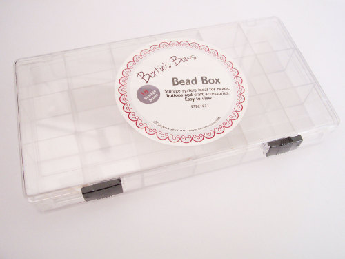 Bead Box Storage Craft Organiser 18 Compartments Berties Bows BTB21831