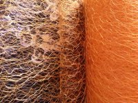Orange Spiders Web Netting Half Metre Length Gold Net