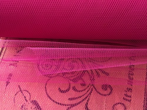 Pink Colour Tulle Fabric Fuchsia Tutu Material