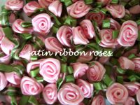 satin ribbon roses