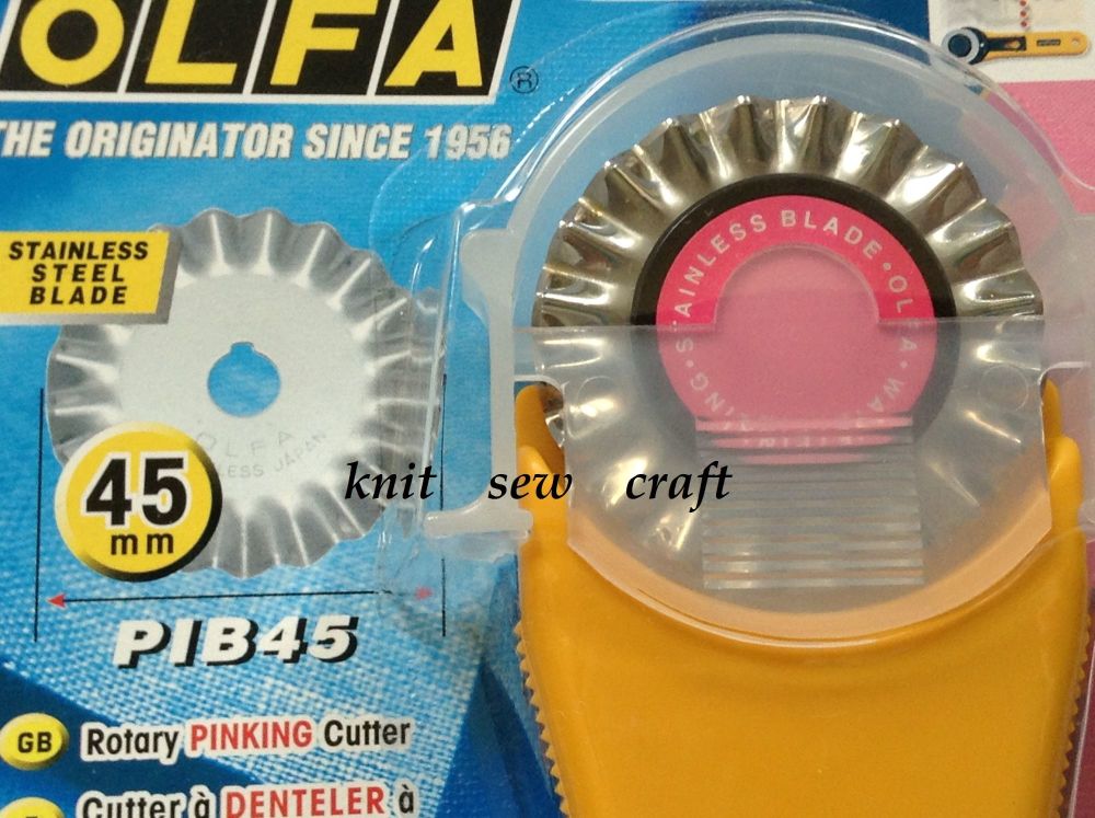 Olfa 45mm Pinking Rotary Cutter PIK2
