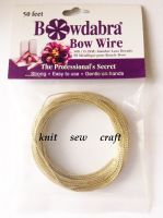 Darice Bowdabra Bow Making Wire 50 ft Pack, Gold
