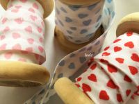 hearts patterned bias binding tape