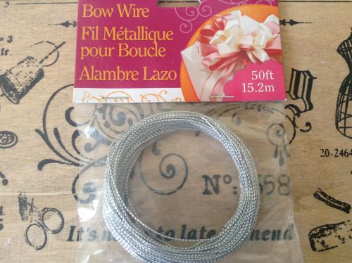 Darice Bowdabra Bow Making Wire 50 ft Pack, Silver