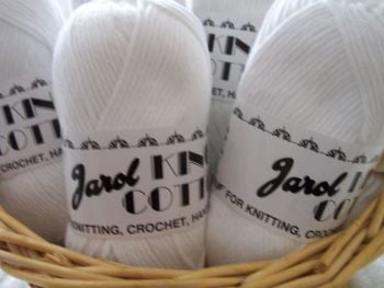 White Craft Cotton For Dishcloths Knitting - 500g