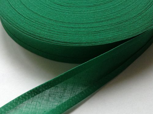 emerald green bias binding tape 100% cotton fabric trim