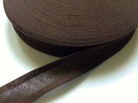 Dark Brown Bias Binding Fabric