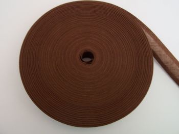 Brown Cotton Bias Tape 50 Metre Reel