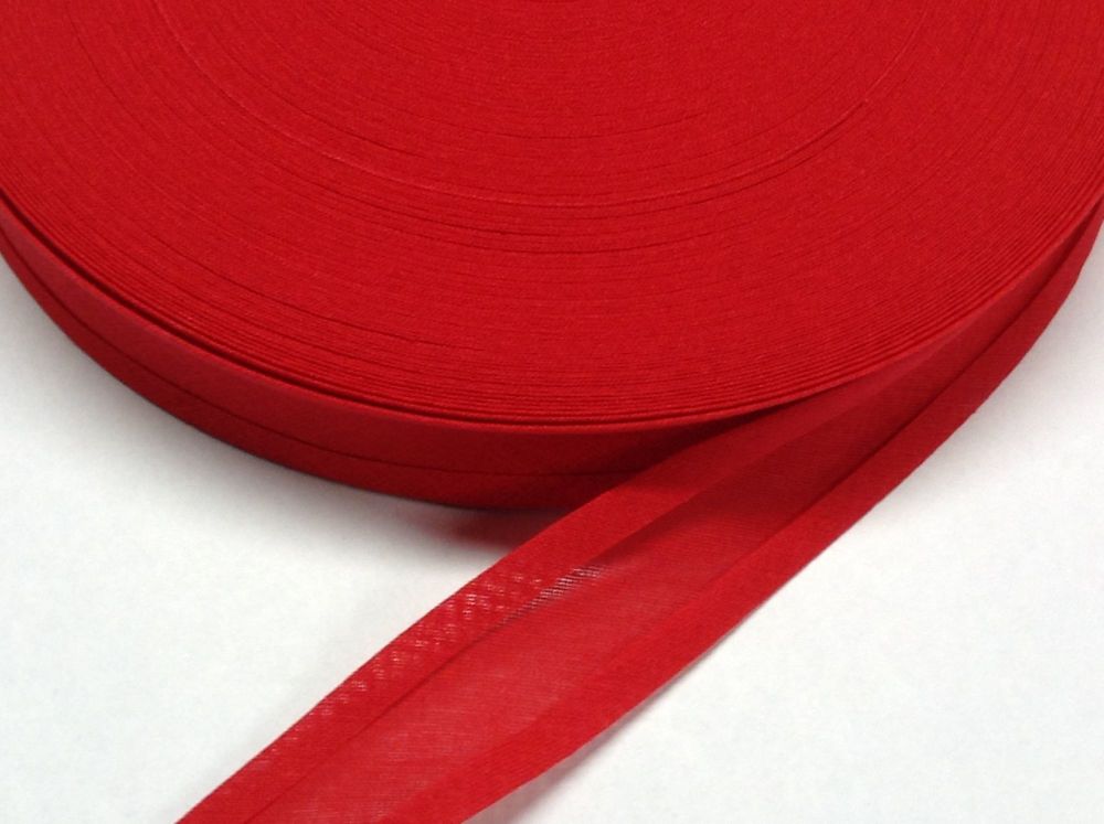 Red Bias Binding Tape - 50 Metre Reel
