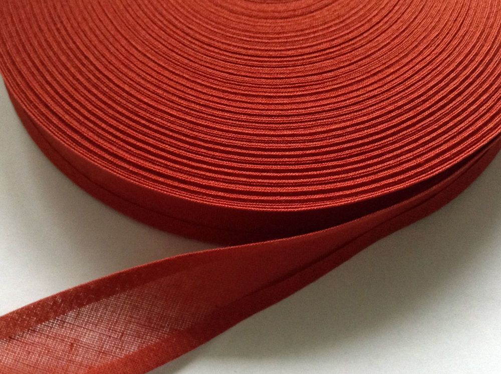 Terracotta Bias Binding 50 Metres
