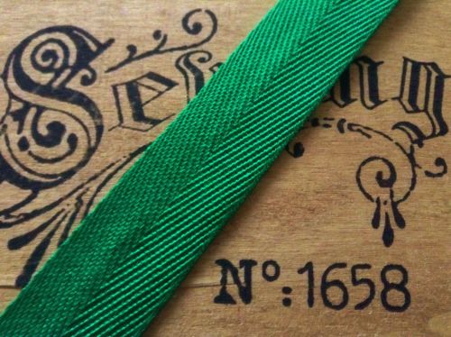 25mm Emerald Green Herringbone Tape Sold By The Half Metre