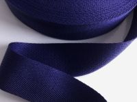 Navy Blue Woven Herringbone Webbing Tape 1