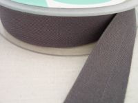 25mm Cotton Tape for Aprons Bag Handles Sewing 260-68 Dark Grey Safisa