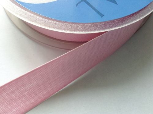 Light Pink Apron Tape Woven Cotton Twill 25mm Safisa 005