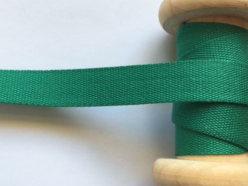 Dark Green Tape 14mm Bottle Green Twill Tape Apron Ties Sewing Bags 1m