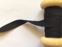 13mm Chef's Black Apron Ties Tape 100% Cotton