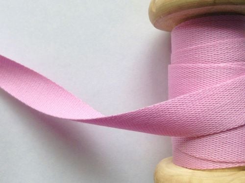14mm Baby Pink Cotton Tape Aprons Pinafores Ties
