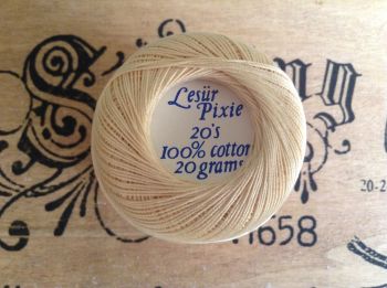 Cream Crochet Thread - Lesur Pixie 20s Cotton