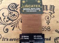 10 metres Lincatex sock darning wool fawn/dark beige
