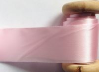 Pink Blanket Binding 1 Metre x 72mm Folded Satin Ribbon Fabric Tape