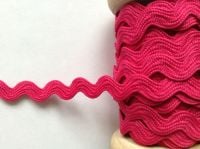 Bright Pink Ric Rac Ribbon 7mm Hot Pink Aprons Skirt Dolls Sewing Trim