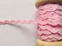Pink Ric Rac Ribbon Trim Sewing Vintage Crafts Baby Pink Rick Rack 7mm