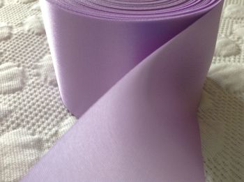 72mm Wide Lilac Satin Ribbon