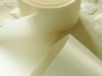 Satin Ribbon Cream 72mm Wide Sold Per Half Metre Length