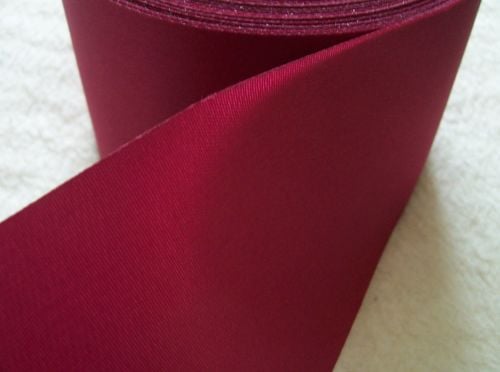 cherry red satin ribbon 72mm wide - maroon 033
