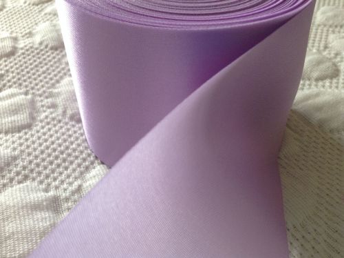 Lilac Satin Ribbon 72mm Wide