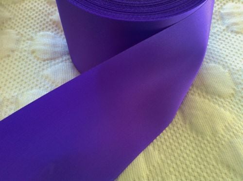 Purple Indigo Satin Ribbon 72mm Wide Half Metre Length