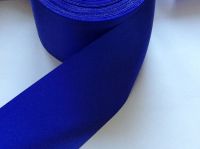 Royal Blue Satin Blanket Binding Ribbon 72mm Wide Fabric Edging 1m