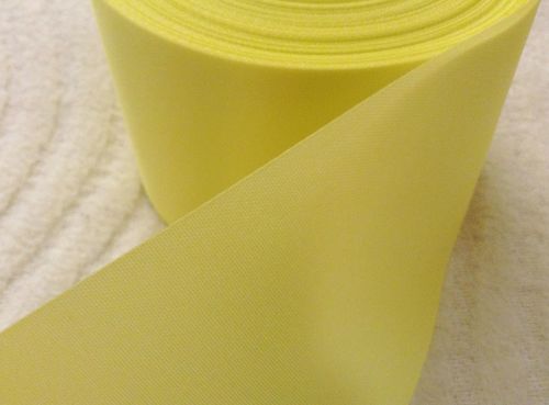 Satin Ribbon Lemon Yellow Sold Per Half Metre Width 72mm