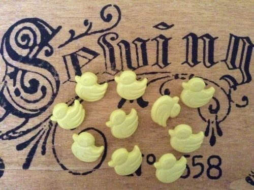 Yellow Duck Buttons For Sewing Crafts