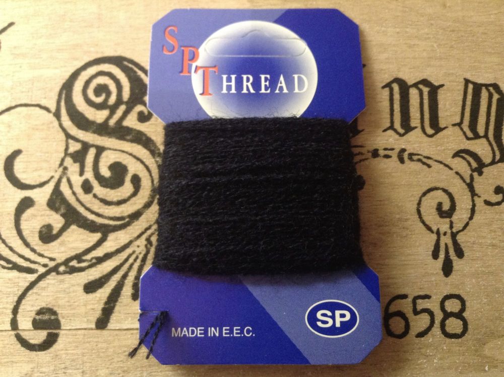 Black Darning Wool Ten Metres Sewing Thread