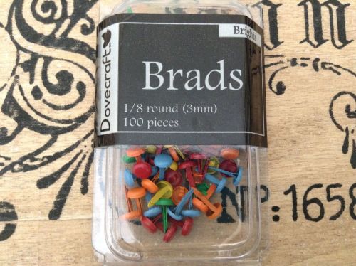 Dovecraft Brads - Two Packs 3mm Bright Colours