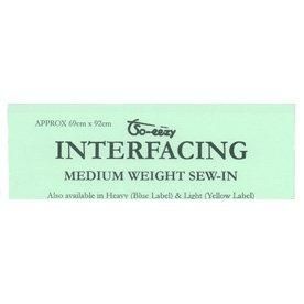 Sew-In interfacing Medium Weight Interlining One Sheet