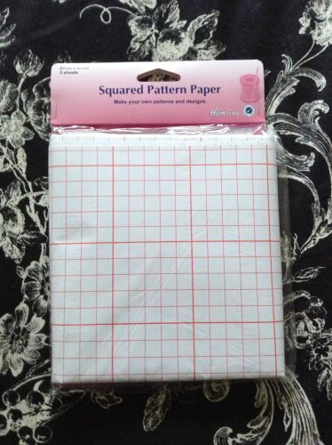 Squared Paper Hemline Pattern Paper 3 Sheets