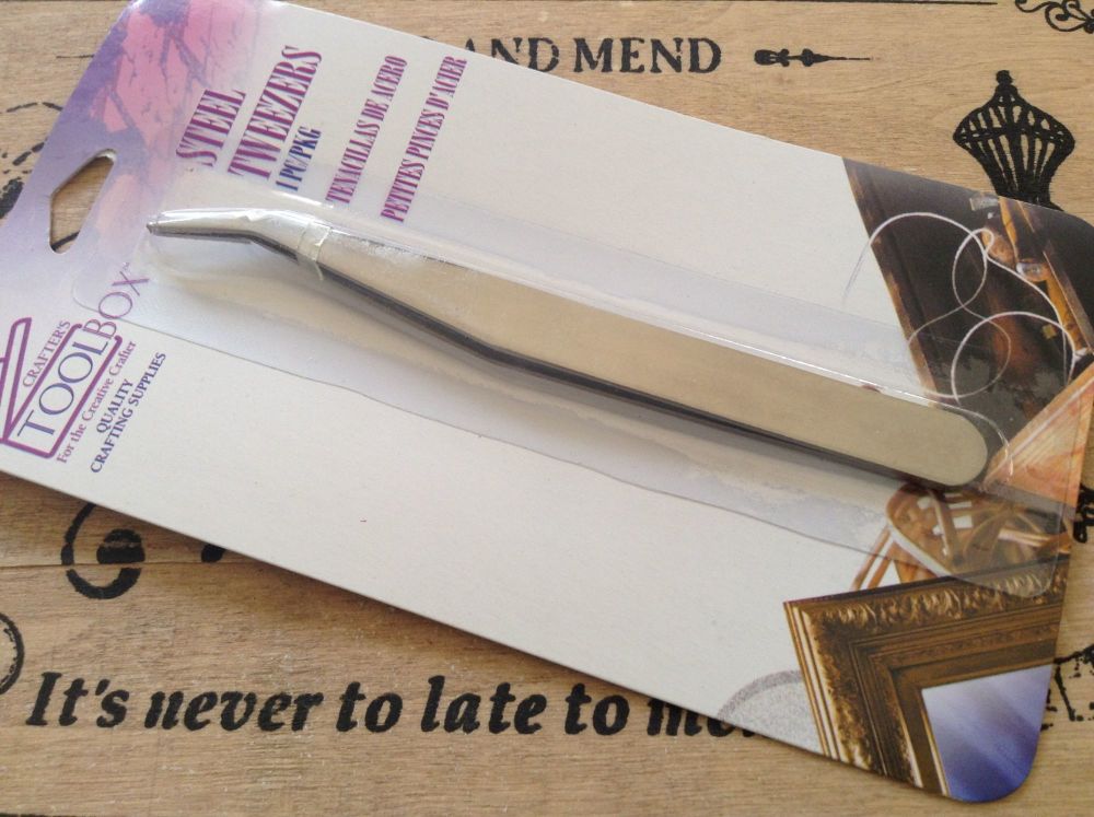 Darice Steel Fine Point Tweezers for Beads/Crafts