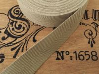 Beige Webbing Tape 20mm Wide 100% Cotton