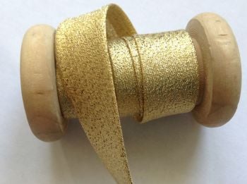 Gold Metallic Bias Binding